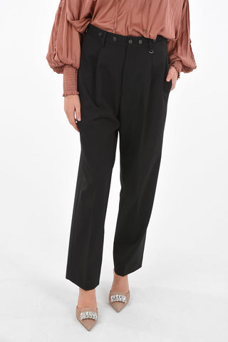 pantalone a una pince a vita alta