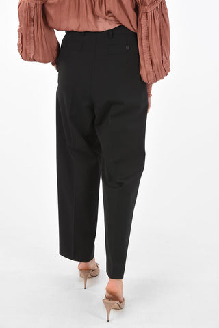 pantalone a una pince a vita alta