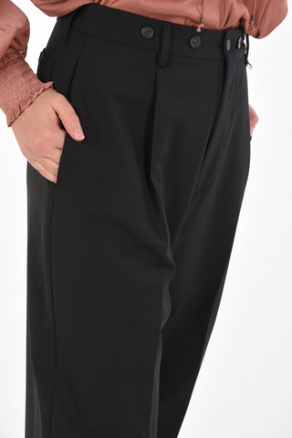 pantalone a una pince a vita alta