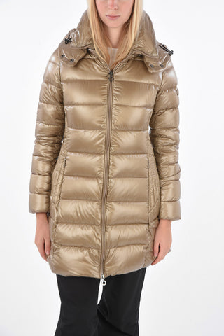 Zipped Pocket Long-Line Down Jacket
