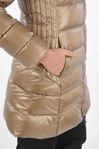 Zipped Pocket Long-Line Down Jacket