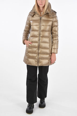 Zipped Pocket Long-Line Down Jacket
