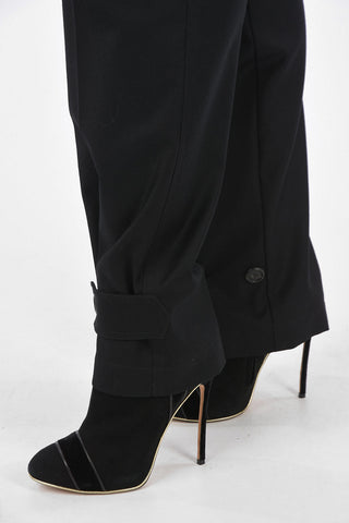 Wool Pants with Adjustable Ankle