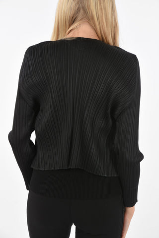 PLEATS PLEASE multi-pleated cardigan