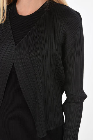 PLEATS PLEASE multi-pleated cardigan