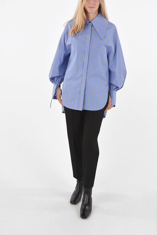 virgin wool single pleat trousers