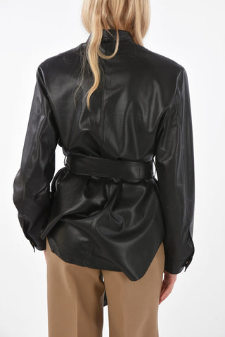 Ecoleather ARTHA Oversized Shirt with Belt