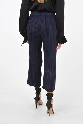 PLEATS PLEASE multi-pleated drawstring waist gaucho pants