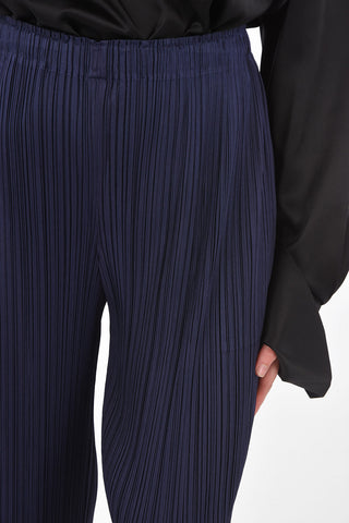 PLEATS PLEASE multi-pleated drawstring waist gaucho pants