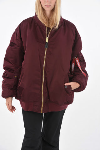 ALPHA INDUSTRIES hidden closure reversible bomber