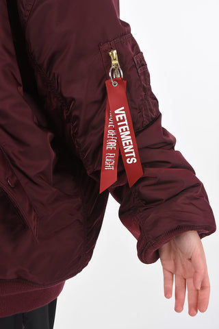 ALPHA INDUSTRIES hidden closure reversible bomber