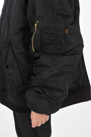 ALPHA INDUSTRIES hidden closure reversible bomber