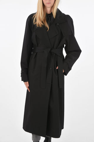 Double breasted trench with belt