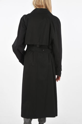 Double breasted trench with belt