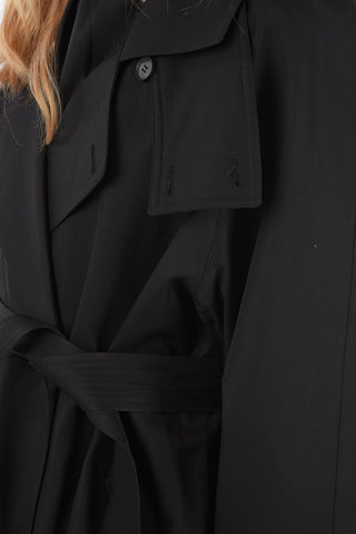 Double breasted trench with belt