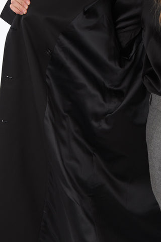 Double breasted trench with belt