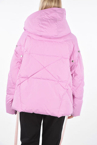 Hooded and Sleeve Removable Down Jacket