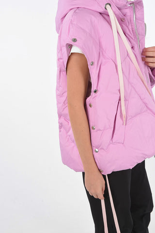 Hooded and Sleeve Removable Down Jacket