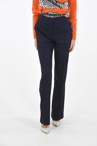 single pleat belt loops trousers
