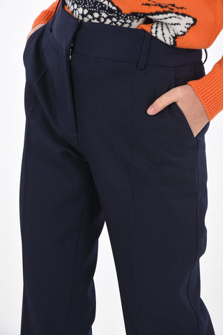 single pleat belt loops trousers