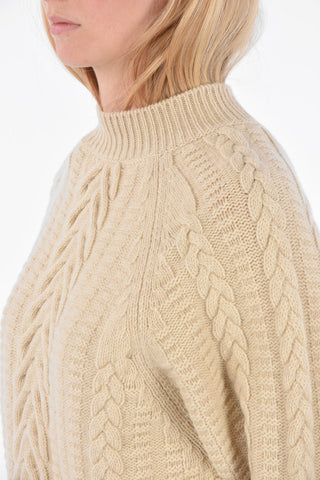 Extrafine Merino Wool Aran Sweater