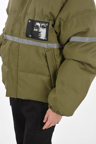 hidden closure down jacket