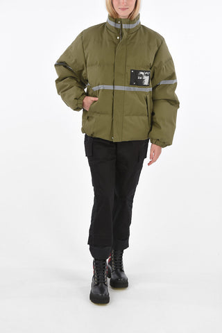 hidden closure down jacket
