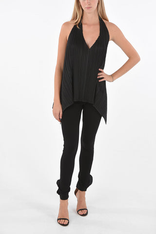 PLEATS PLEASE top plisse' halterneck