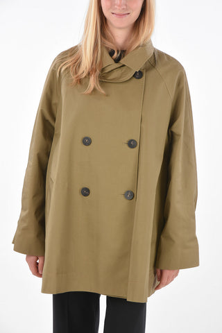 Cotton Double Breasted HALF OVER trench