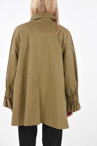 Cotton Double Breasted HALF OVER trench