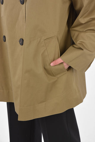Cotton Double Breasted HALF OVER trench