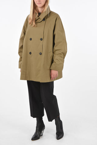 Cotton Double Breasted HALF OVER trench