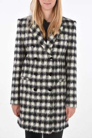 cappotto Chesterfield doppio petto a quadri