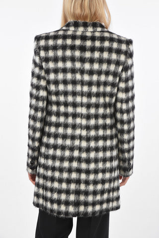 cappotto Chesterfield doppio petto a quadri