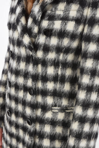 cappotto Chesterfield doppio petto a quadri