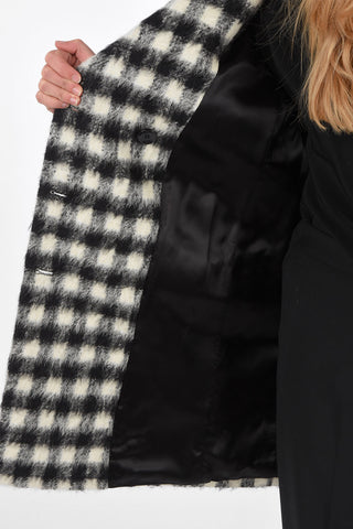 cappotto Chesterfield doppio petto a quadri