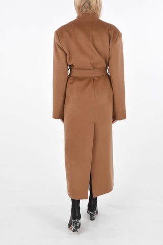 open front coat with belt
