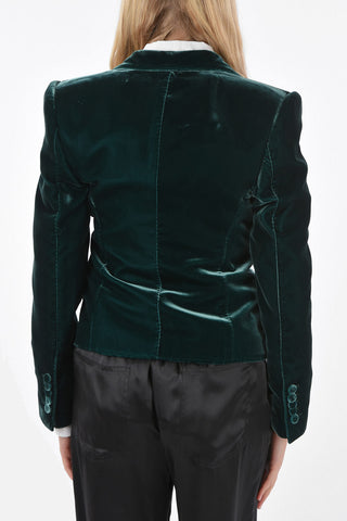 Chenille 3 Pocket Peaked Lapel Blazer