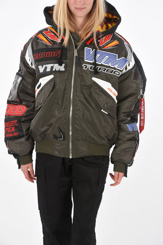 ALPHA INDUSTRIES Reversible Puffer jacket with patchs