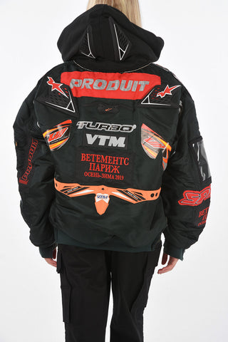ALPHA INDUSTRIES Reversible Puffer jacket with patchs