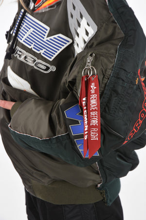 ALPHA INDUSTRIES Reversible Puffer jacket with patchs