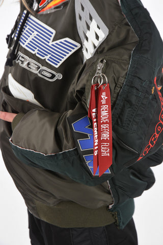 ALPHA INDUSTRIES Reversible Puffer jacket with patchs