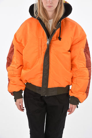 ALPHA INDUSTRIES Reversible Puffer jacket with patchs