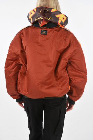 ALPHA INDUSTRIES Reversible Puffer jacket with patchs