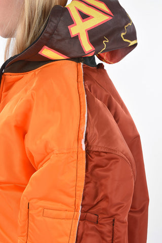 ALPHA INDUSTRIES Reversible Puffer jacket with patchs