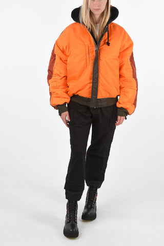 ALPHA INDUSTRIES Reversible Puffer jacket with patchs