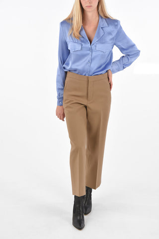 stretch wool pants