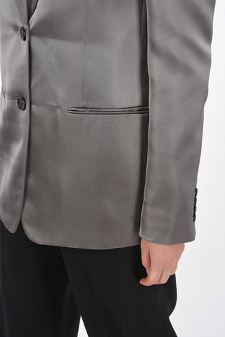 Satin 2 Button Blazer