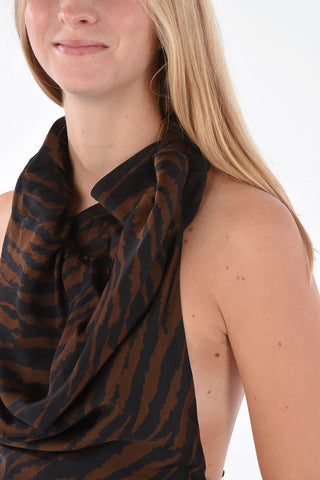 zebra-print bare back top