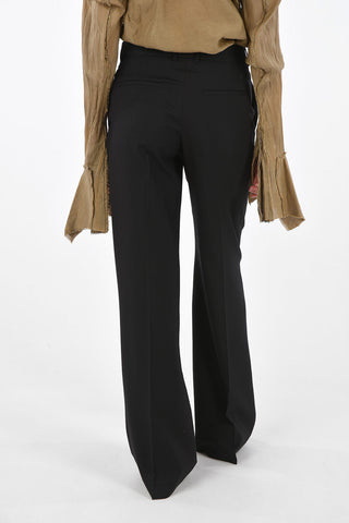pantalone palazzo in lana